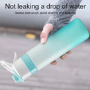 Light green & white tritan spray water bottle for outdoor sports by Decorbites