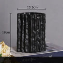 GobekUsa Glacial Ceramic Vase: Hydroponic Flower Pots, Desk Decoration, Room Aesthetic Decor