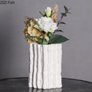 GobekUsa Glacial Ceramic Vase: Hydroponic Flower Pots, Desk Decoration, Room Aesthetic Decor