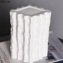 GobekUsa Glacial Ceramic Vase: Hydroponic Flower Pots, Desk Decoration, Room Aesthetic Decor