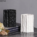 GobekUsa Glacial Ceramic Vase: Hydroponic Flower Pots, Desk Decoration, Room Aesthetic Decor