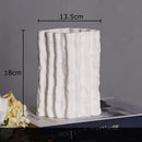 GobekUsa Glacial Ceramic Vase: Hydroponic Flower Pots, Desk Decoration, Room Aesthetic Decor