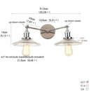 GobekUsa Glass 2-Light Wall Sconce with Pull Chain Switch for Bedroom and Bathroom