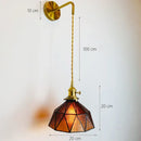 GobekUsa Glass Adjustable LED Sconce Wall Light for Bedroom Home Decor