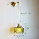 GobekUsa Glass Adjustable LED Sconce Wall Light for Bedroom Home Decor