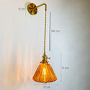 GobekUsa Glass Adjustable LED Sconce Wall Light for Bedroom Home Decor