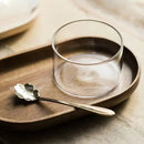 Modern wood and glass afternoon tea dessert set dining room by Decorbites