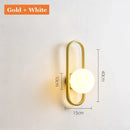 GobekUsa Glass Aisle Wall Lamp Post-Modern Indoor Decoration Art Lighting