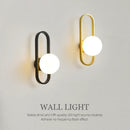GobekUsa Glass Aisle Wall Lamp Post-Modern Indoor Decoration Art Lighting