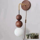 GobekUsa Glass and Wood Adjustable Wall Light for Living Room and Bedroom