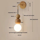 GobekUsa Glass and Wood Adjustable Wall Light for Living Room and Bedroom