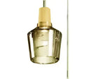 GobekUsa Glass and Wood Pendant Light for Modern American Retro Dining Loft Decor