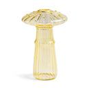Mushroom ribbed glass aromatherapy vase living room decor by Decorbites