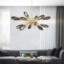 GobekUsa Glass Art Chandelier for Living Room, Bedroom, Study - Modern Minimalist Design