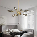 GobekUsa Glass Art Chandelier for Living Room, Bedroom, Study - Modern Minimalist Design