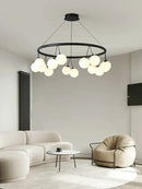GobekUsa Glass Art Chandelier for Living Room, Children's Room, Bedroom, Dining Room