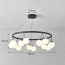 GobekUsa Glass Art Chandelier for Living Room, Children's Room, Bedroom, Dining Room