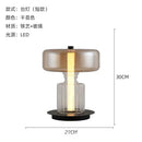 GobekUsa Glass Art Desk Lamp: Nordic Minimalist Design for Bedroom and Living Room