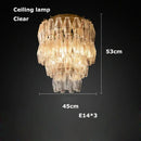 GobekUsa Glass Art LED Chandelier for Living Room
