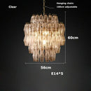 GobekUsa Glass Art LED Chandelier for Living Room