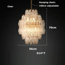 GobekUsa Glass Art LED Chandelier for Living Room
