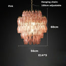 GobekUsa Glass Art LED Chandelier for Living Room