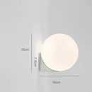 GobekUsa Glass Ball Art Wall Lamp for Aisle Bedroom, Simple Decoration, LED Bedside Light