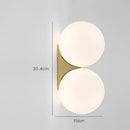 GobekUsa Glass Ball Art Wall Lamp for Aisle Bedroom, Simple Decoration, LED Bedside Light