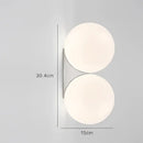 GobekUsa Glass Ball Art Wall Lamp for Aisle Bedroom, Simple Decoration, LED Bedside Light