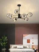 GobekUsa Glass Ball Branch Chandelier: Modern LED Crystal Ceiling Lighting for Living Room