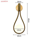 GobekUsa Glass Ball Brass Pendant Light - Nordic Bedroom Simple Home Decor
