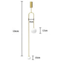 GobekUsa Glass Ball Brass Pendant Lights LED for Restaurant and Bedroom Lighting
