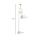 GobekUsa Glass Ball Brass Pendant Lights LED for Restaurant and Bedroom Lighting