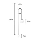 GobekUsa Glass Ball Brass Pendant Lights LED for Restaurant and Bedroom Lighting