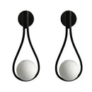 GobekUsa Glass Ball Brass Wall Lamp LED Bedroom Living Room Lighting