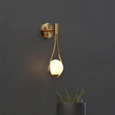 GobekUsa Glass Ball Brass Wall Lamp LED Bedroom Living Room Lighting