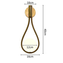 GobekUsa Glass Ball Brass Wall Lamp LED Bedroom Living Room Lighting