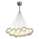 GobekUsa Glass Ball Bubble Chandelier: Nordic Modern Pendant Light for Living Room, Bedroom, Dining Table
