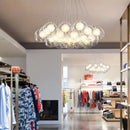 GobekUsa Glass Ball Bubble Chandelier: Nordic Modern Pendant Light for Living Room, Bedroom, Dining Table