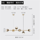 GobekUsa Glass Ball Bubble LED Chandelier for Modern Home Decor