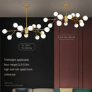 GobekUsa Glass Ball Ceiling Chandelier for Bedroom Dining Living Room Lighting