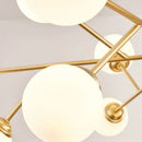 GobekUsa Glass Ball Ceiling Chandelier for Bedroom Dining Living Room Lighting
