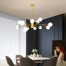 GobekUsa Glass Ball Ceiling Chandelier for Bedroom Dining Living Room Lighting