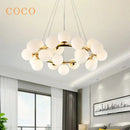 GobekUsa Glass Ball Ceiling Chandelier for Dining and Living Room Decor