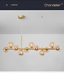 GobekUsa Glass Ball Ceiling Chandelier for Home Decor