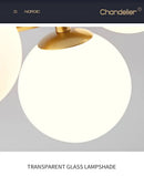 GobekUsa Glass Ball Ceiling Chandelier for Home Decor