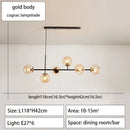 GobekUsa Glass Ball Ceiling Chandelier for Kitchen Dining Living Room