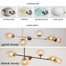 GobekUsa Glass Ball Ceiling Chandelier for Kitchen Dining Living Room