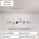 GobekUsa Glass Ball Ceiling Chandelier for Kitchen Dining Living Room