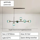 GobekUsa Glass Ball Ceiling Chandelier for Kitchen Dining Living Room